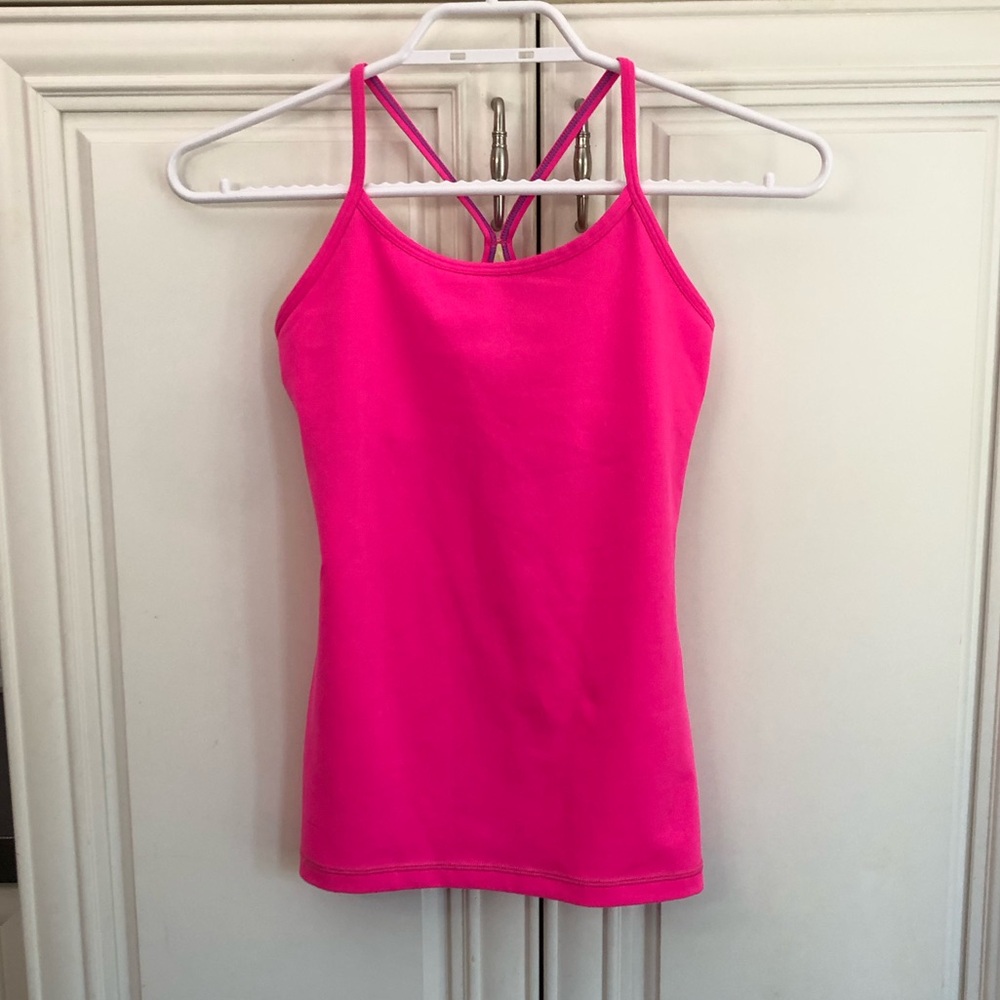 Ivivva by Lululemon Tumblin Y tank top with bra liner